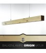 "Origin2" LED-Hängeleuchte: Handgefertigte Eleganz aus Fichtenholz